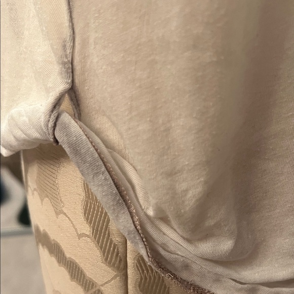 All Saints sheer Classic White Short Sleeve Tee - Picture 3 of 3